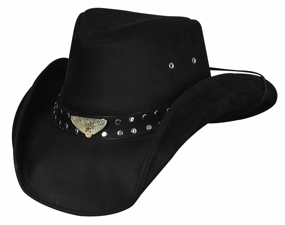 NEW Bullhide Hats 4014Bl Heavy Metal Collection Born To Ride Black