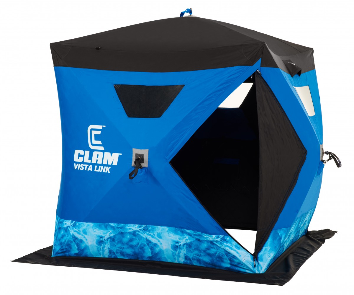 NEW Clam Outdoors 10133 Vista Link 23 Anglers Ice Fishing Shelter (6 x