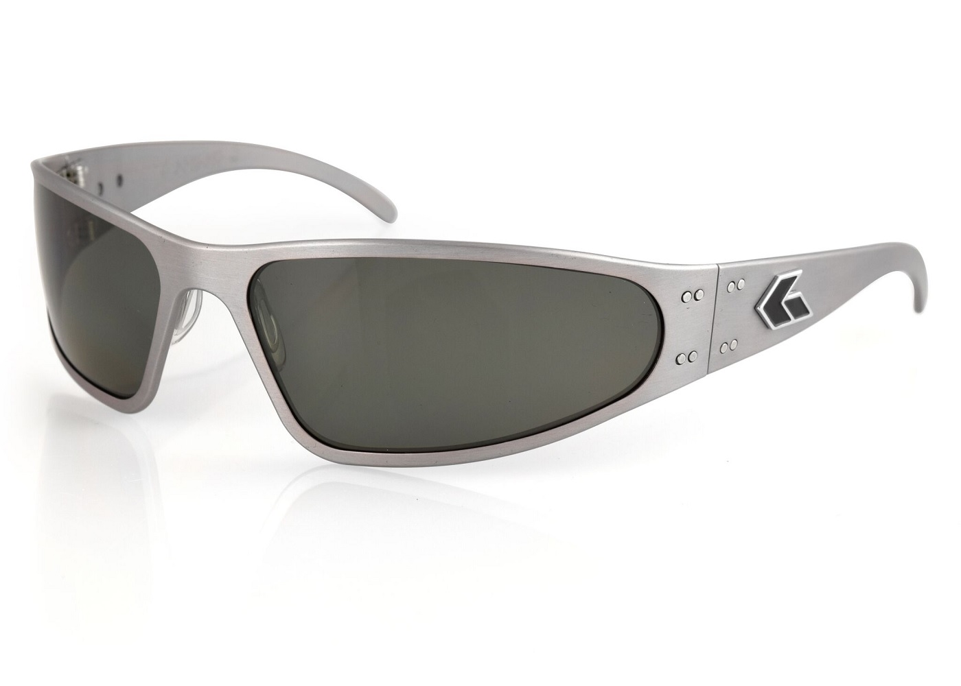 Gatorz WRAGUN11P Wraptor Gun Metal Frame Sunglasses w/ Emerald