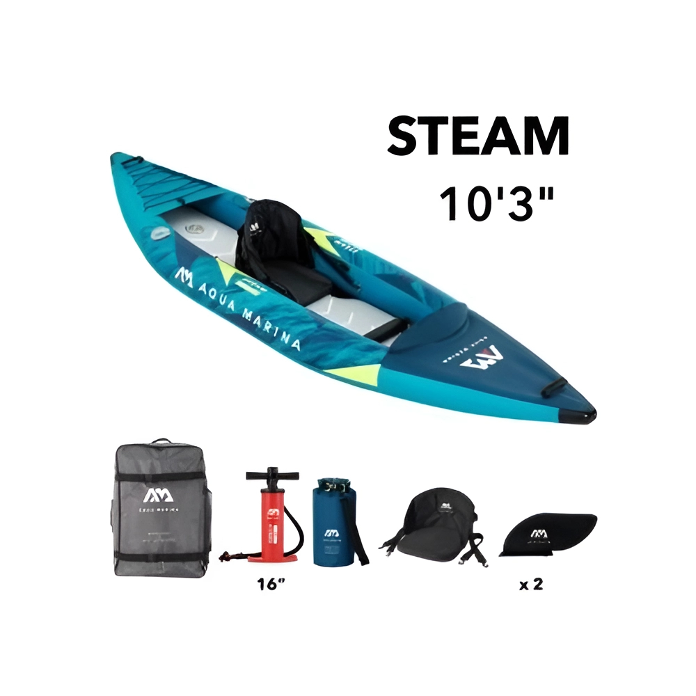 Aqua Marina Steam-312 Versatile/Whitewater Dwf Deck 1 Person Kayak