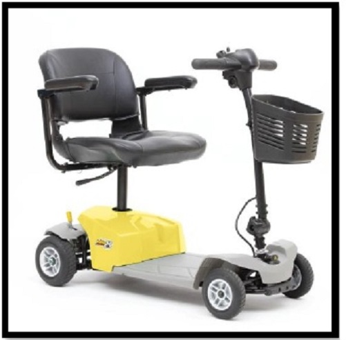 New Mega Motion mm 84 Elite 8 Yellow Electric 4 Wheel Power Chair Scooter