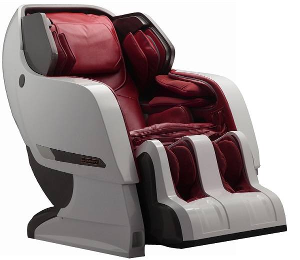 Infinity Iyashi White Berry Red Reclining Full Body Zero Gravity Massage Chair
