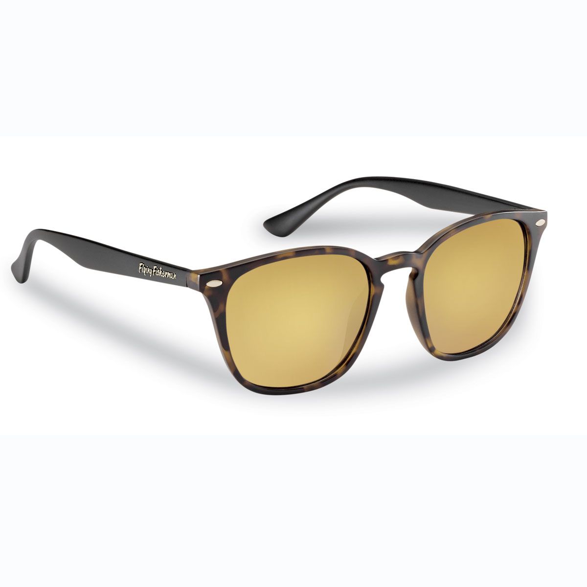 New Flying Fisherman Muriel Tortoise Black Amber/Gold Mirror Sunglasses - Picture 1 of 1