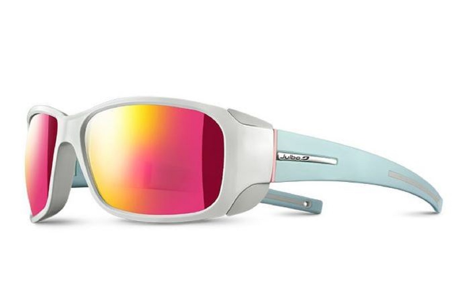 New Julbo Monterosa Sunglasses White/Mint Frame with Spectron 3CF