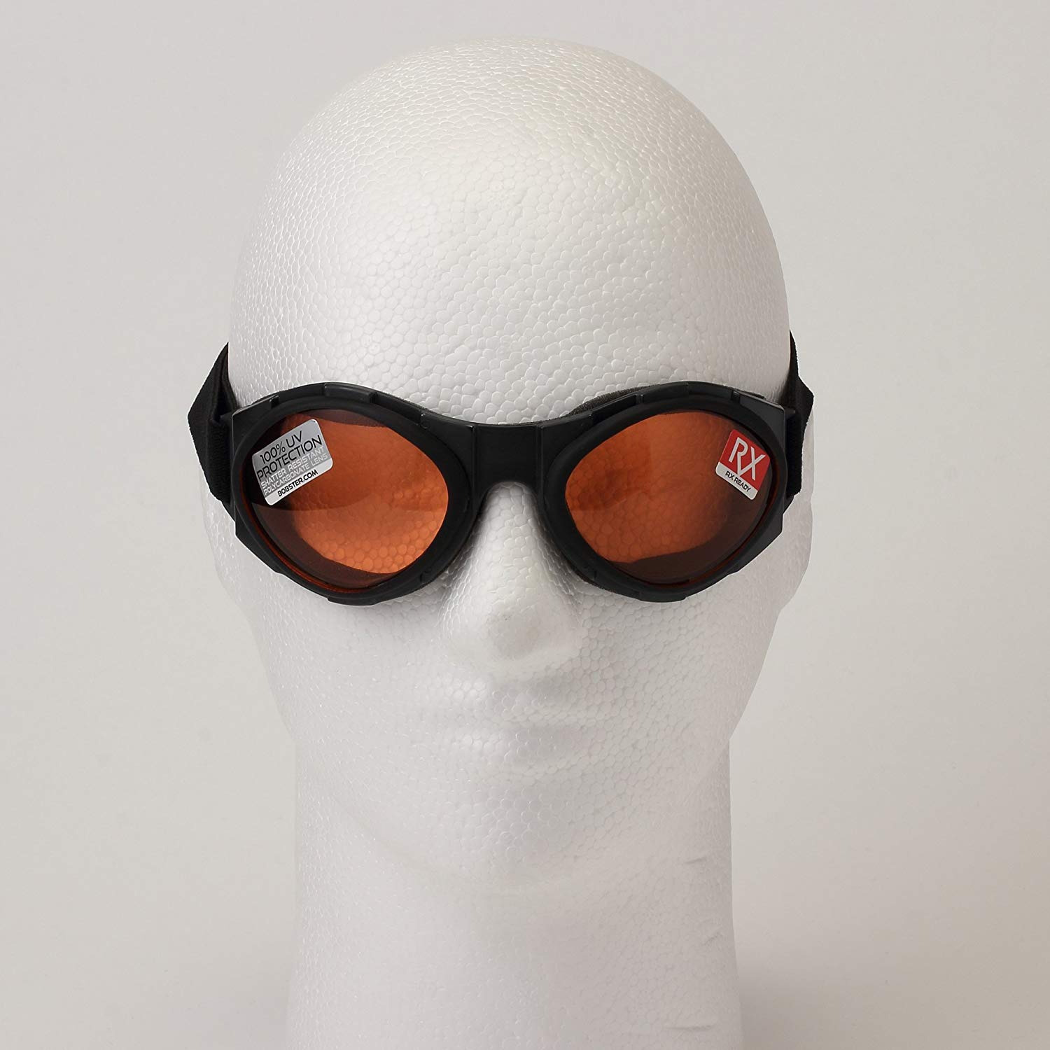 NEW Bobster Bugeye Black Amber Street Motorcycle Goggles