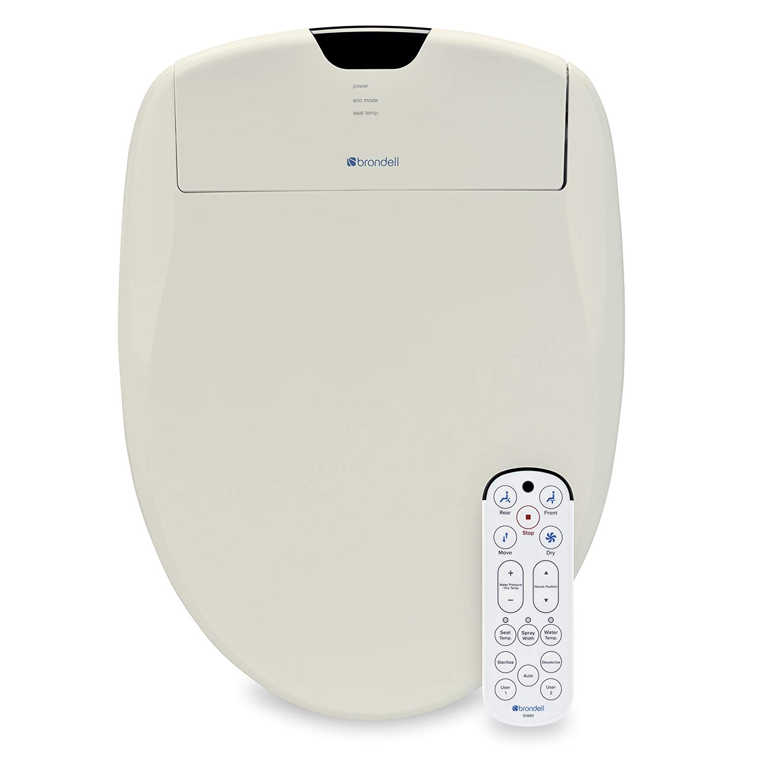 New Brondell Swash 1400 Luxury Bidet Toilet Seat In Elongated Biscuit