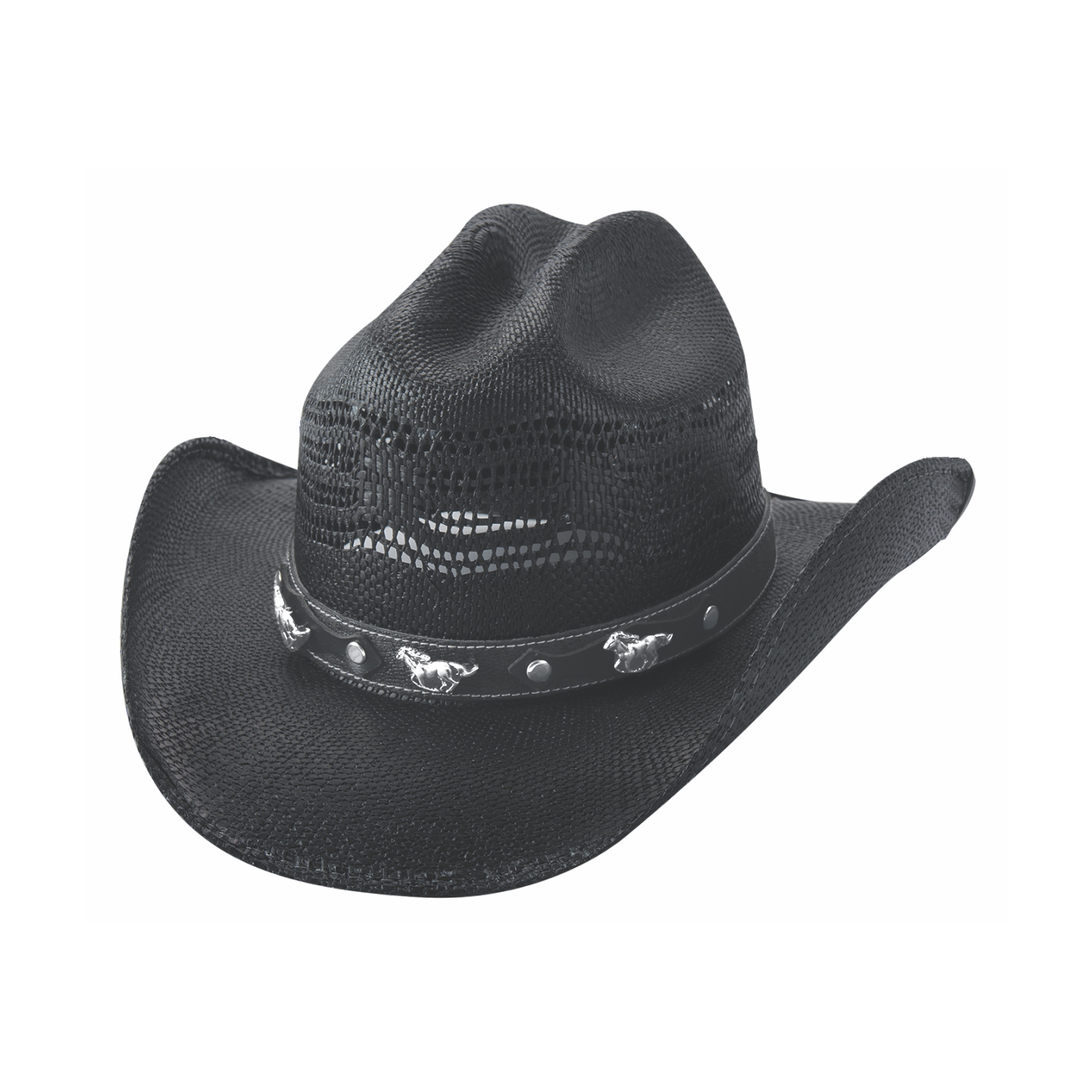 Bullhide Kids Straw Hats Sharp Witted Cowboy Black Hat