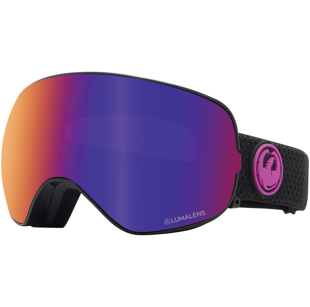 Pre-owned Dragon Alliance X2s Goggles In One Size In Split/lumalens Purple Ion