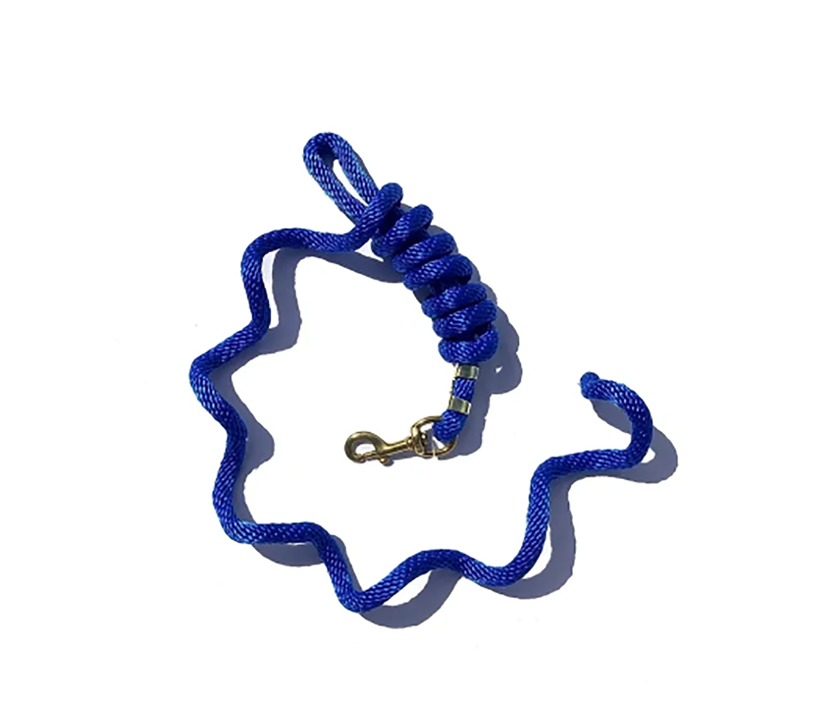 Poly Lead Rope Navy/Tan/Burgundy 5/8" ' w/ BP Bolt Snap 2Pack 18034