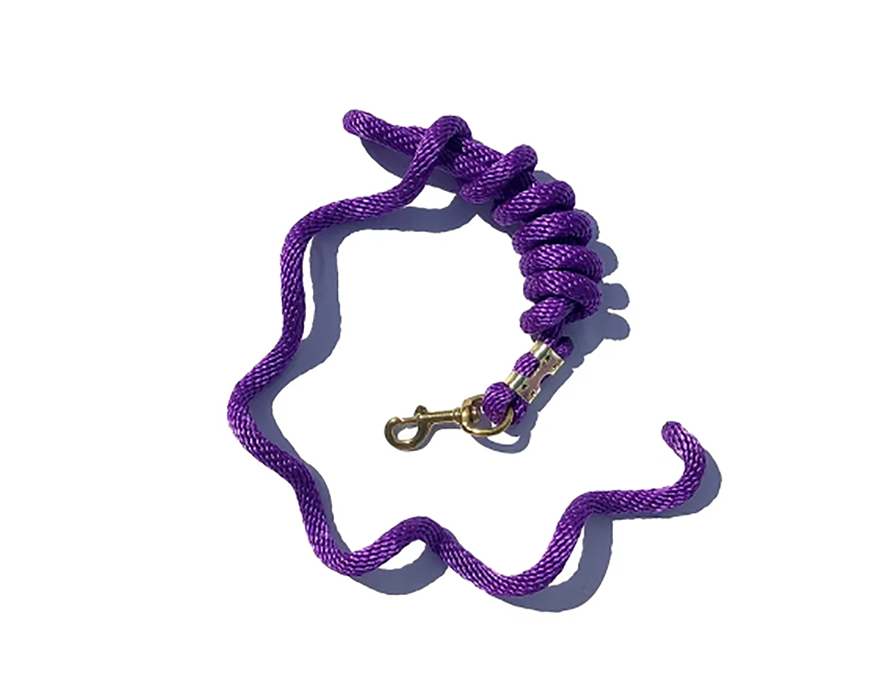 Poly Lead Rope Navy/Tan/Burgundy 5/8