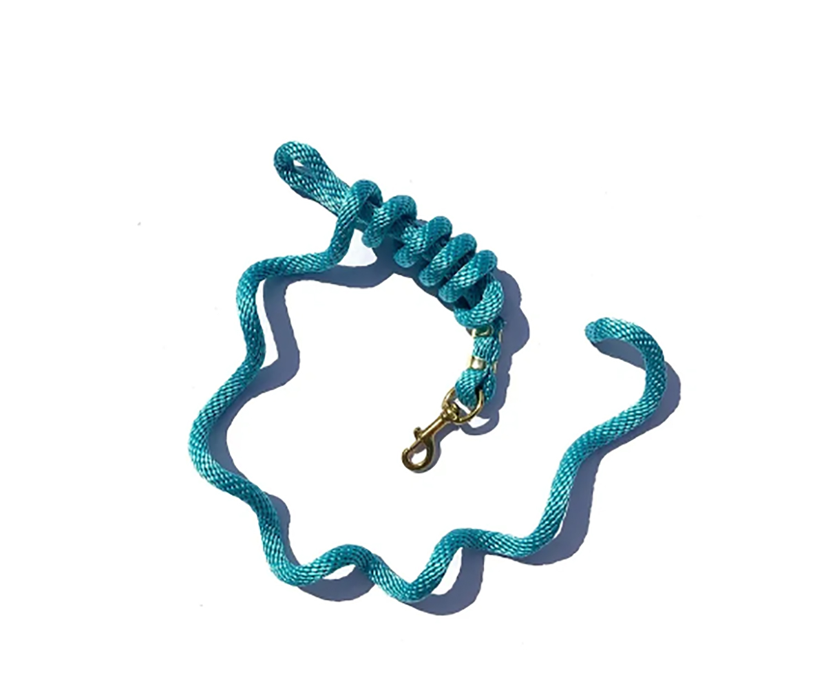 Poly Lead Rope Navy/Tan/Burgundy 5/8