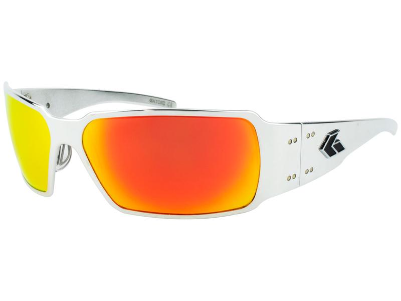 NEW Gatorz Boxster Brushed Silver Frame Sunglasses With Sunburst