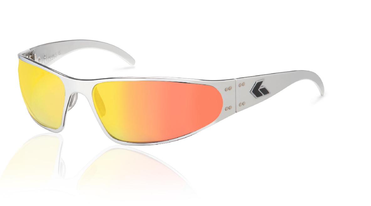 NEW Gatorz WRAPOL13P Wraptor Polished Chrome Sunglasses w/ Sunburst