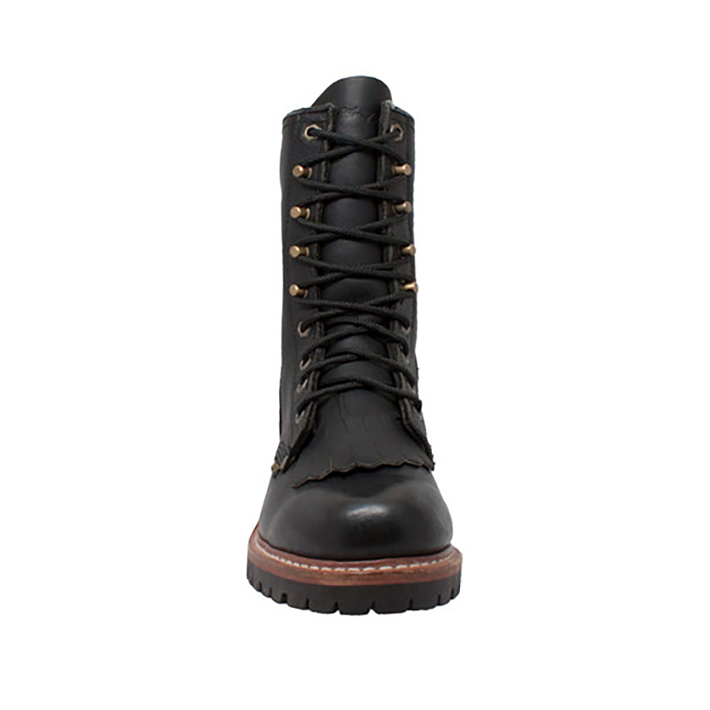 New Hypard Men's 10" Fireman Logger Black BOOT - Picture 12 of 90
