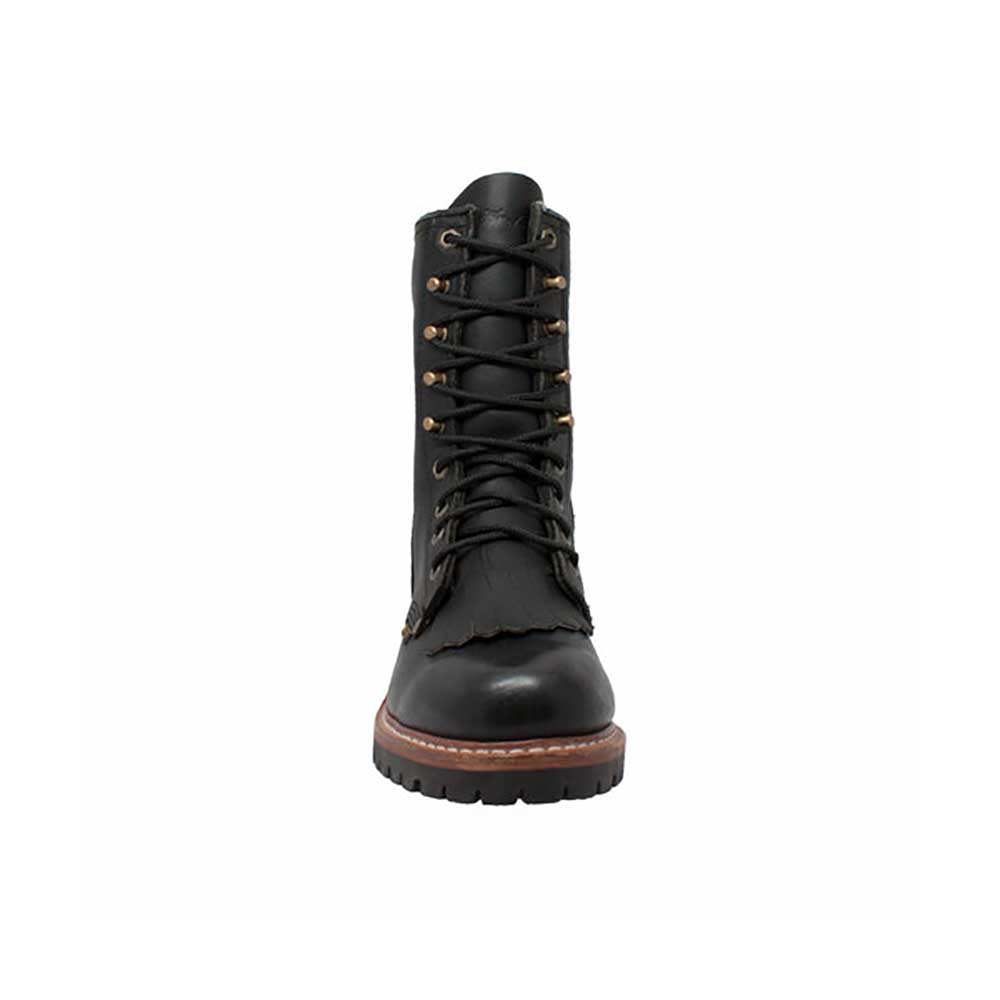 New Hypard Men's 10" Fireman Logger Black BOOT - Picture 7 of 90