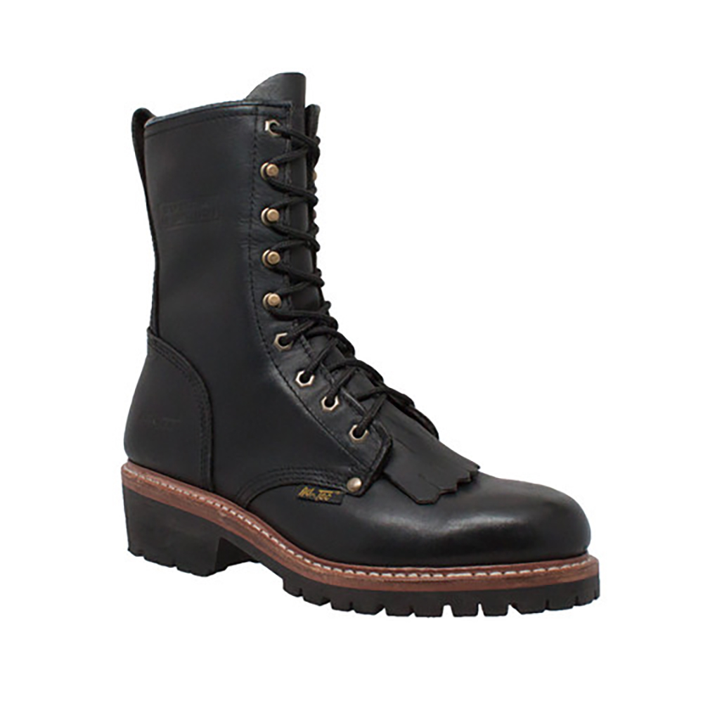 New Hypard Men's 10" Fireman Logger Black BOOT - Picture 66 of 90