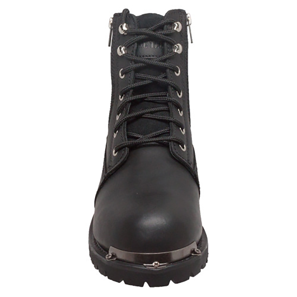 New Hypard Men's 6" Reflective Double Zipper Biker Black BOOT - Picture 49 of 114