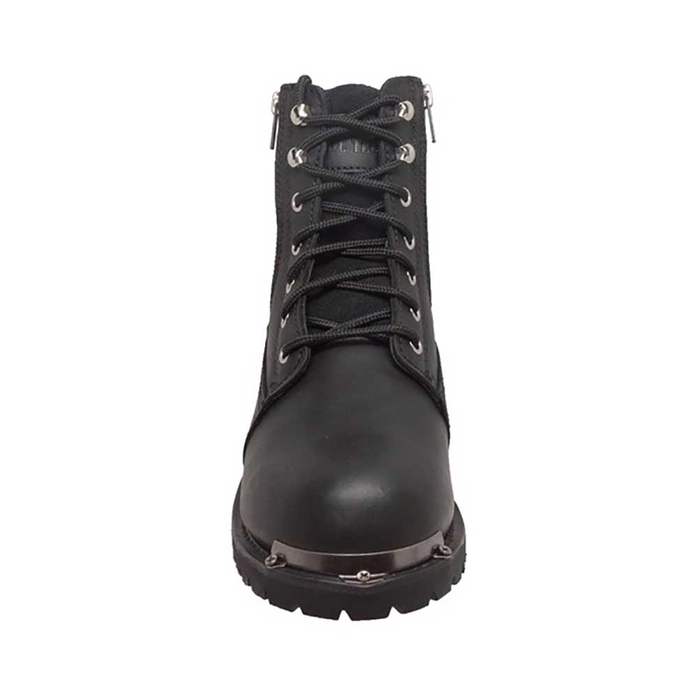 New Hypard Men's 6" Reflective Double Zipper Biker Black BOOT - Picture 38 of 114