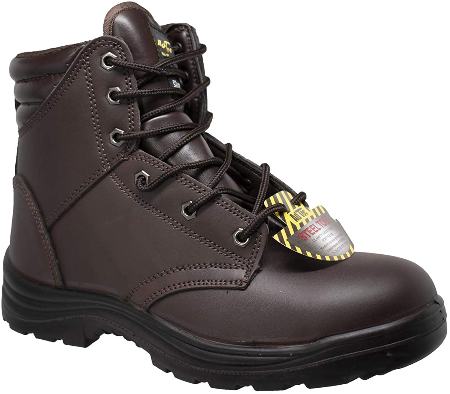 New Hypard AdTec Men's 6" Steel Toe Work Boot Brown