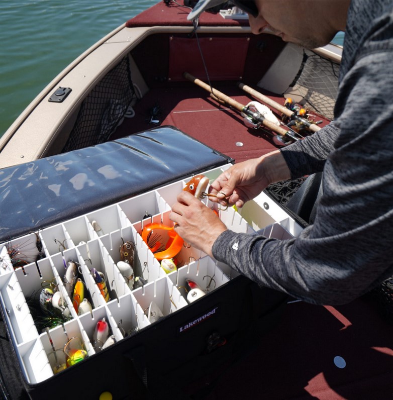 NEW Lakewood Soft-Sided Hard Musky Monster Fishing Tackle Box - Picture 7 of 11