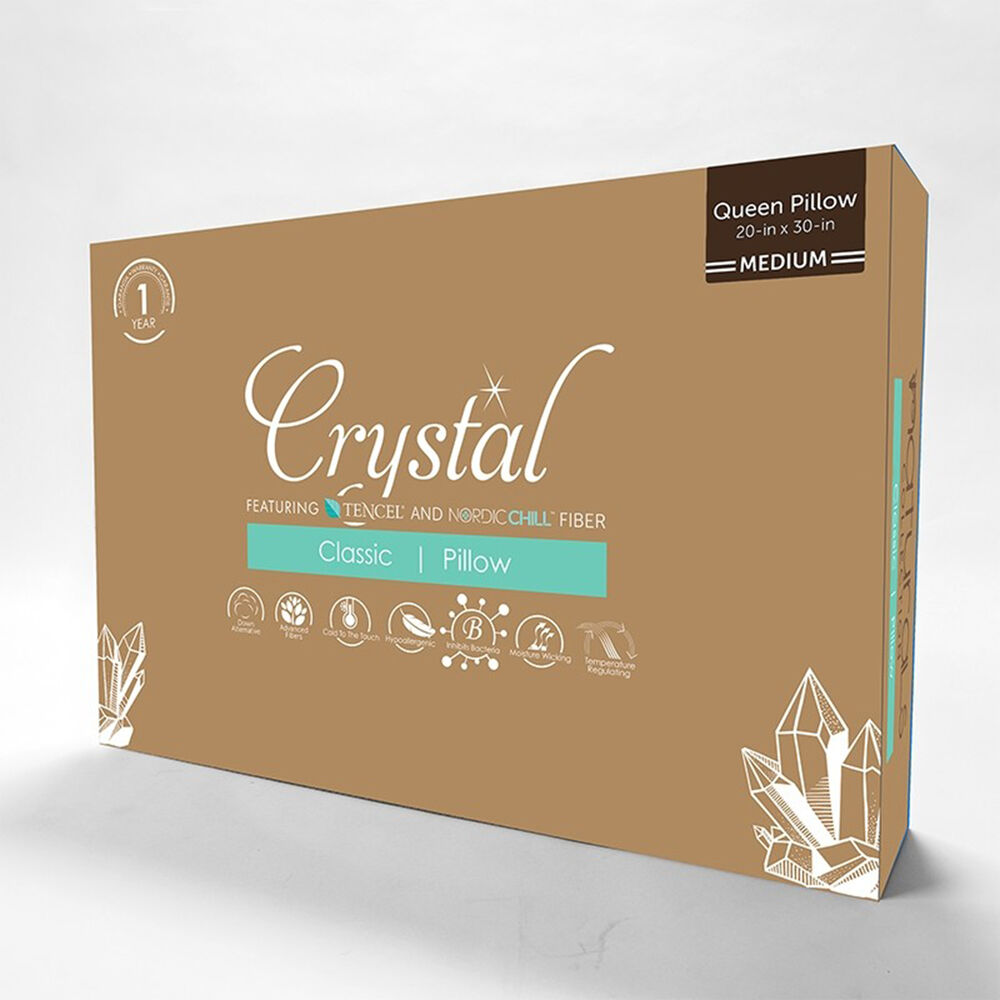 Pacific Coast Feather Protect-A-Bed Crystal Cooling Pillow