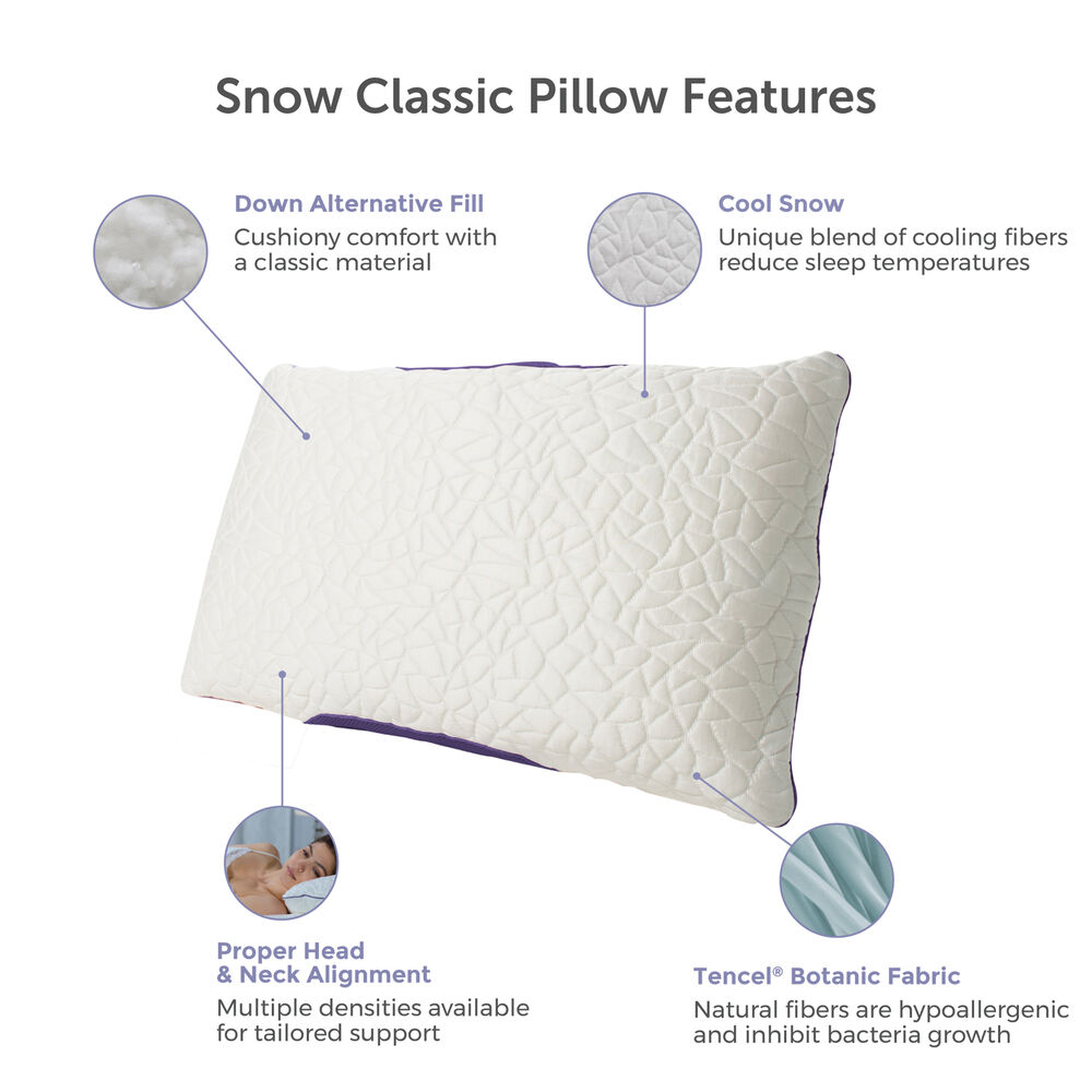 Pacific Coast Feather Protect-A-Bed Snow Classic Pillow Soft