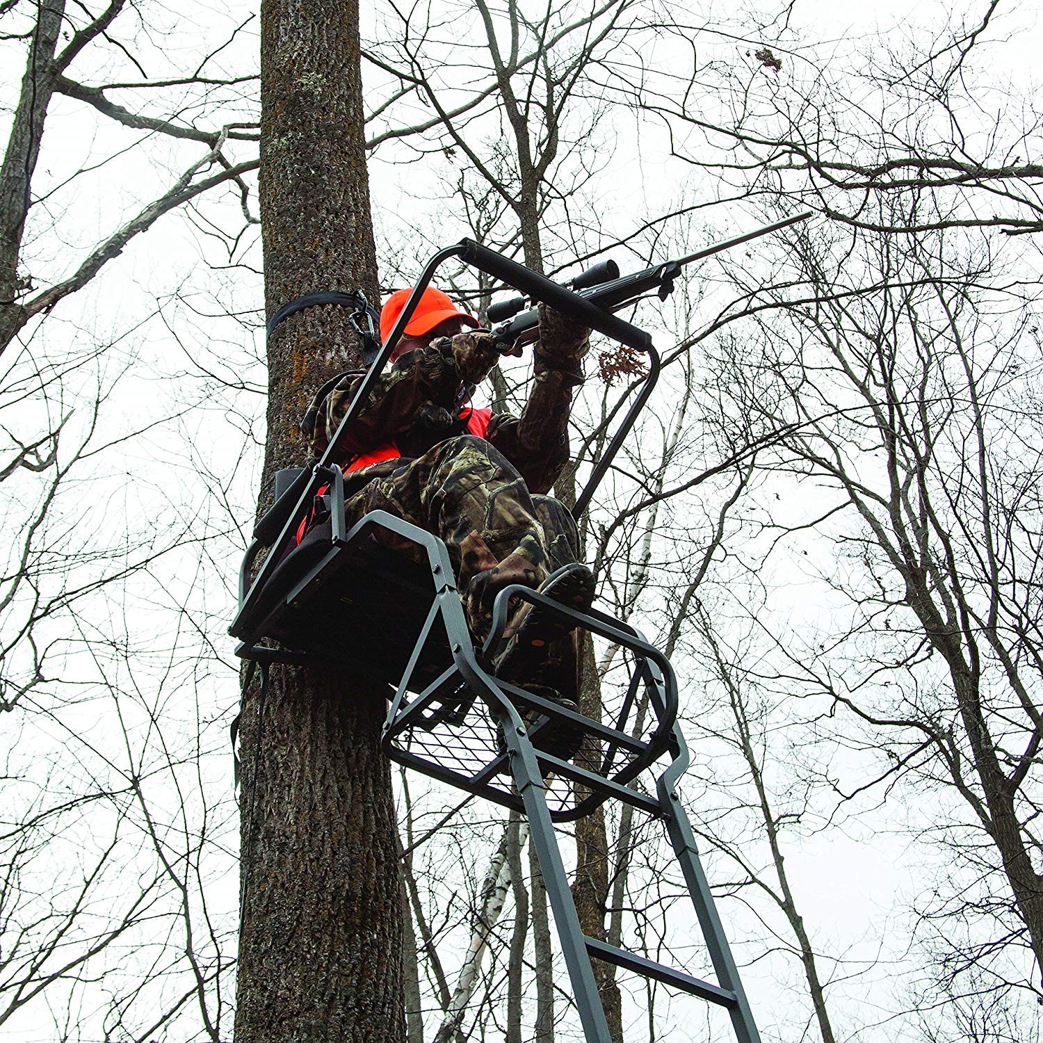 New Rivers Edge Re647 One Man Deluxe Ladder Stand 811603001789 eBay