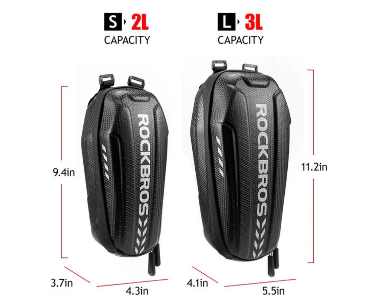 Rockbros Eva Hard Shell Handlebar Storage Bag For Folding Scooter Bikes