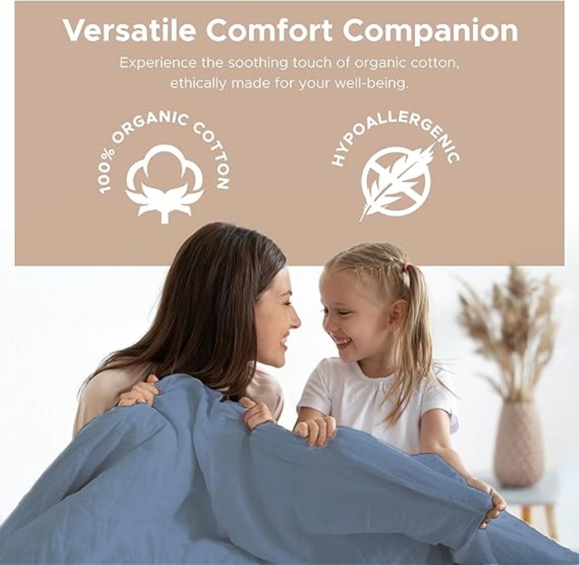 Sleep & Beyond 100% Organic Cotton Muslin Blanket